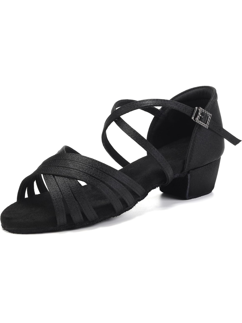 SWDZM Girls Satin Dance Shoes 4.5. 2909-1